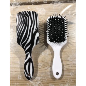 Fin brste med zebra striber