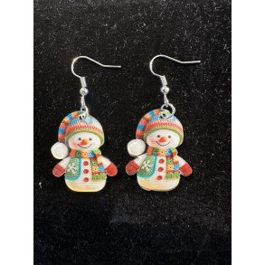 S�de jule �reringe med �h�klet� snemand