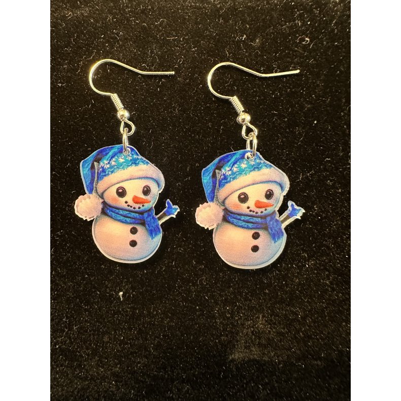 S�de jule �reringe med bl� snemand